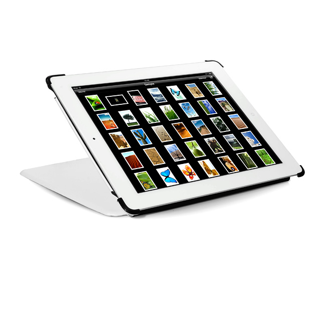 【iPad(第3世代/第4世代) iPad2 ケース】Capparel Case Forme White / Blackサブ画像