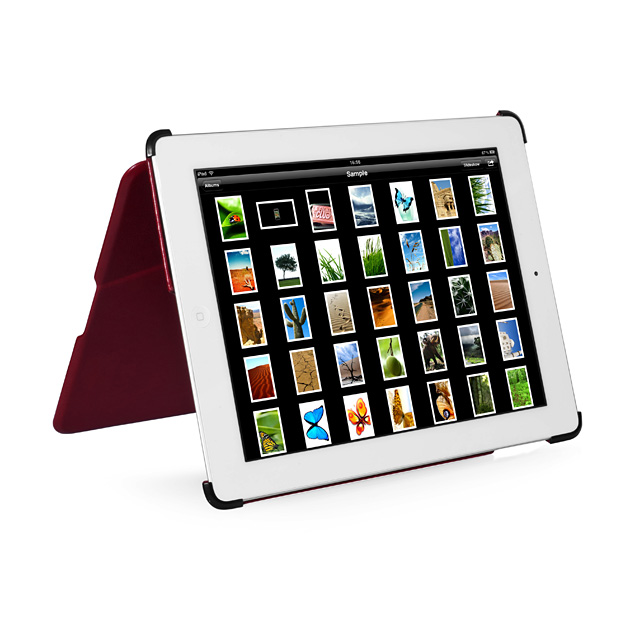 【iPad(第3世代/第4世代) iPad2 ケース】Capparel Case Forme Red / Blackサブ画像