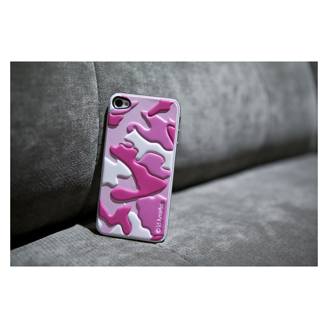 【iPhone4S/4 スキンシール】CUSHI CAMO Pinkサブ画像