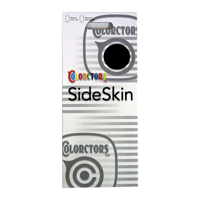 【iPhone4S/4】COLORCTORS Side Skin BLACKgoods_nameサブ画像