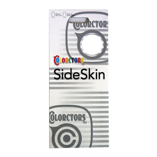 【iPhone4S/4】COLORCTORS Side Skin WHITEgoods_nameサブ画像