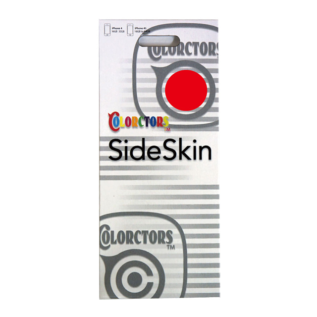 【iPhone4S/4】COLORCTORS Side Skin REDgoods_nameサブ画像