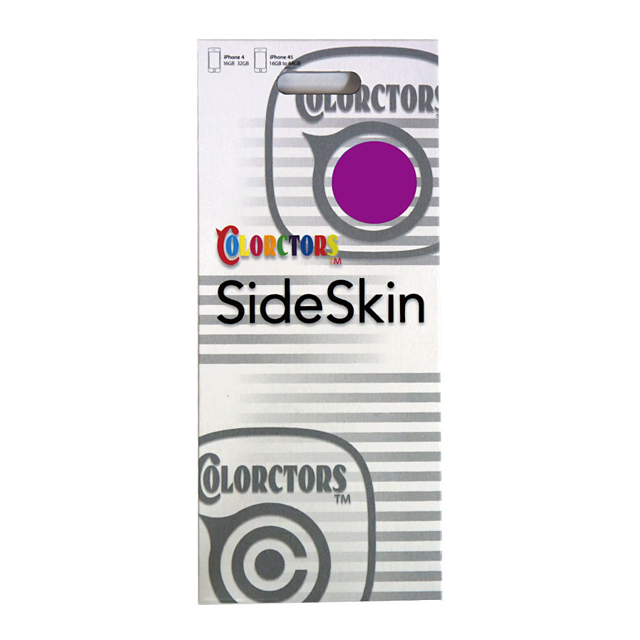 【iPhone4S/4】COLORCTORS Side Skin PURPLEサブ画像