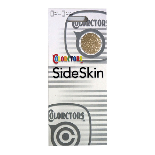 【iPhone4S/4】COLORCTORS Side Skin GOLD(ラメ)goods_nameサブ画像