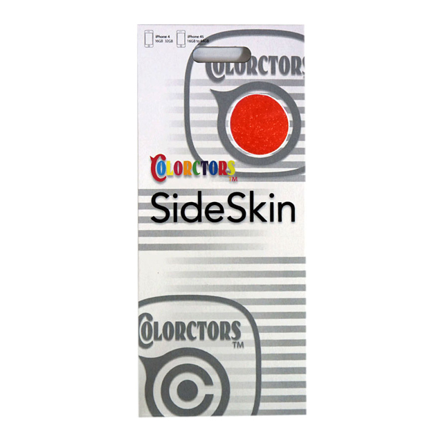 【iPhone4S/4】COLORCTORS Side Skin RED(ラメ)goods_nameサブ画像