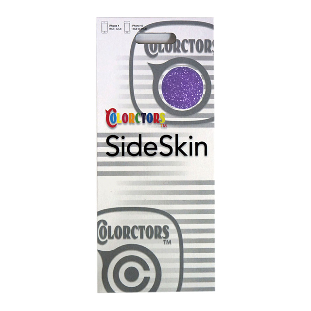 【iPhone4S/4】COLORCTORS Side Skin VIOLET(ラメ)goods_nameサブ画像