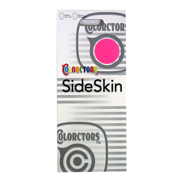 【iPhone4S/4】COLORCTORS Side Skin SHOCKING PINK(蛍光)goods_nameサブ画像