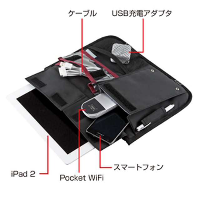 【iPad(第3世代/第4世代)/iPad2/iPad】IT小物入れgoods_nameサブ画像