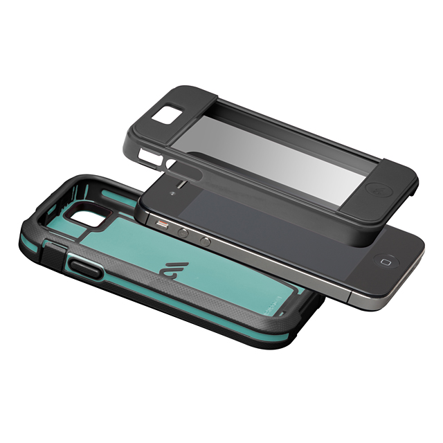 【iPhone4S/4 ケース】Case-Mate iPhone 4S / 4 Phantom Case, Cool Grey/Turquoisegoods_nameサブ画像