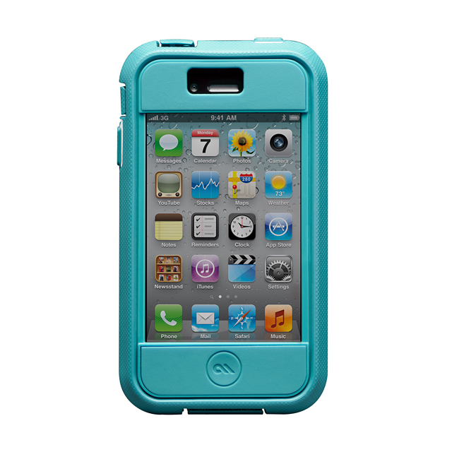 【iPhone4S/4 ケース】Case-Mate iPhone 4S / 4 Phantom Case, Aqua/Whiteサブ画像