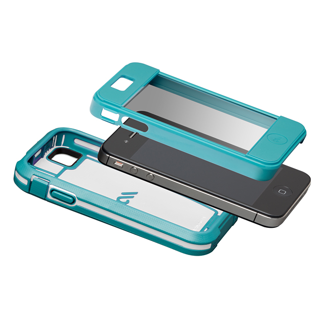 【iPhone4S/4 ケース】Case-Mate iPhone 4S / 4 Phantom Case, Aqua/Whiteサブ画像