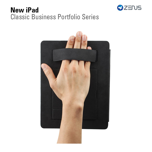 【iPad(第3世代) ケース】Prestige Classic Business Portfolio ブラックサブ画像