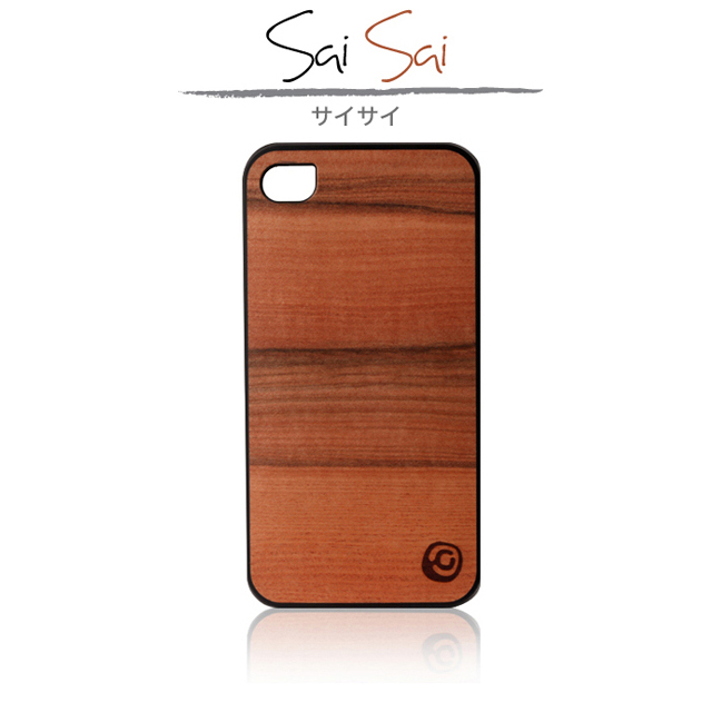 【iPhone4S/4 ケース】Real wood case Guneine Saisaiサブ画像