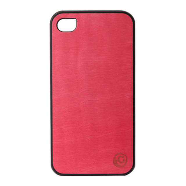 【iPhone4S/4 ケース】Real wood case Vivid Azalea