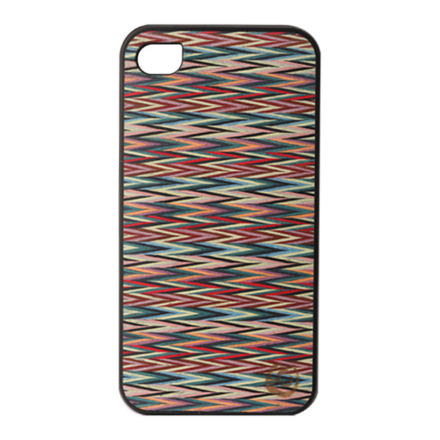 【iPhone4S/4 ケース】Real wood case Caleido Sylvia’s Check