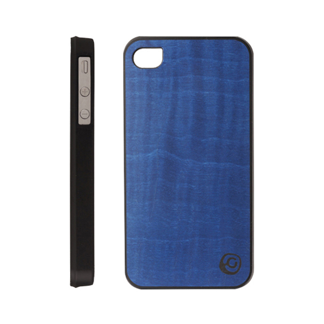 【iPhone4S/4 ケース】Real wood case Vivid Midnight Blueサブ画像