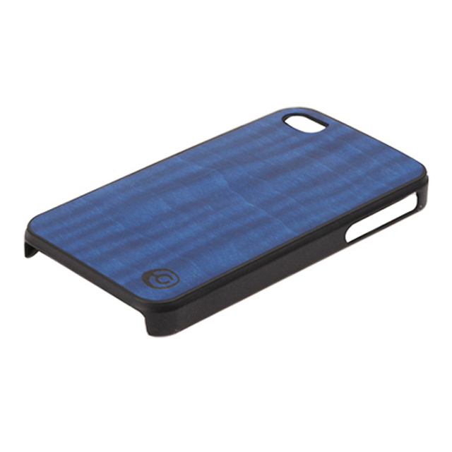 【iPhone4S/4 ケース】Real wood case Vivid Midnight Blueサブ画像