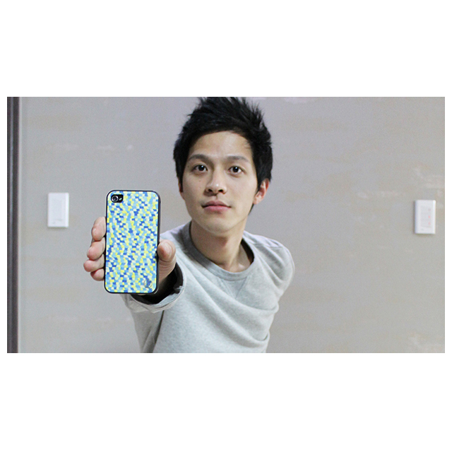 【iPhone4S/4 ケース】Real wood case Caleido Gogh Blue Touchgoods_nameサブ画像