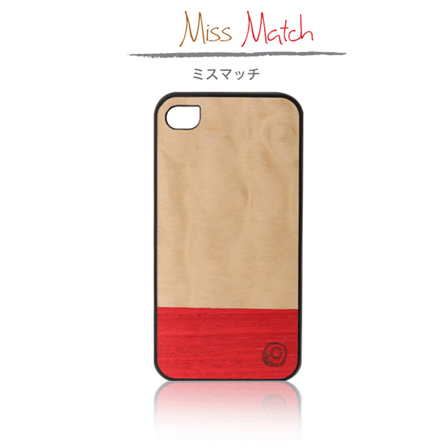 【iPhone4S/4 ケース】Real wood case Harmony Miss Matchgoods_nameサブ画像