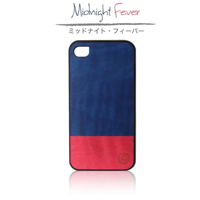 【iPhone4S/4 ケース】Real wood case Harmony Midnight Feverサブ画像