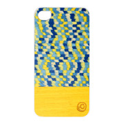 【iPhone4S/4 ケース】Real wood case Harmony Yellow Submarine White