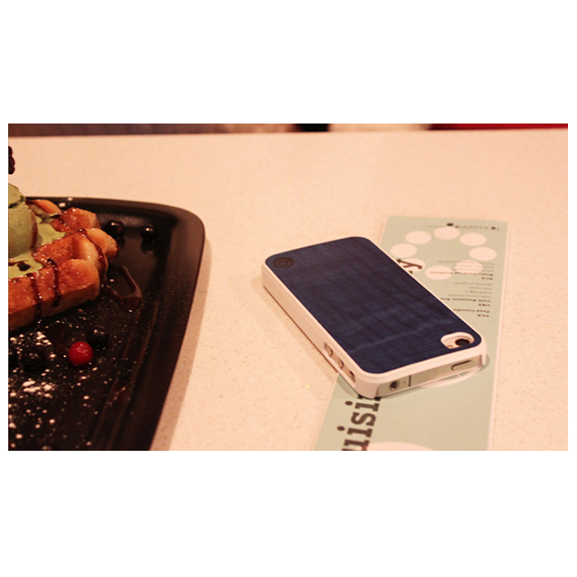 【iPhone4S/4 ケース】Real wood case Vivid Midnight Blue Whitegoods_nameサブ画像