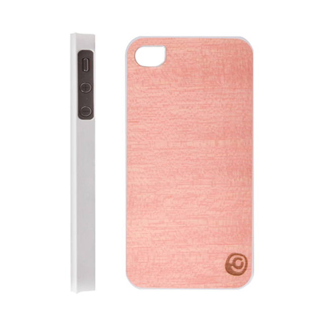 【iPhone4S/4 ケース】Real wood case Vivid Amapa Pink Whiteサブ画像