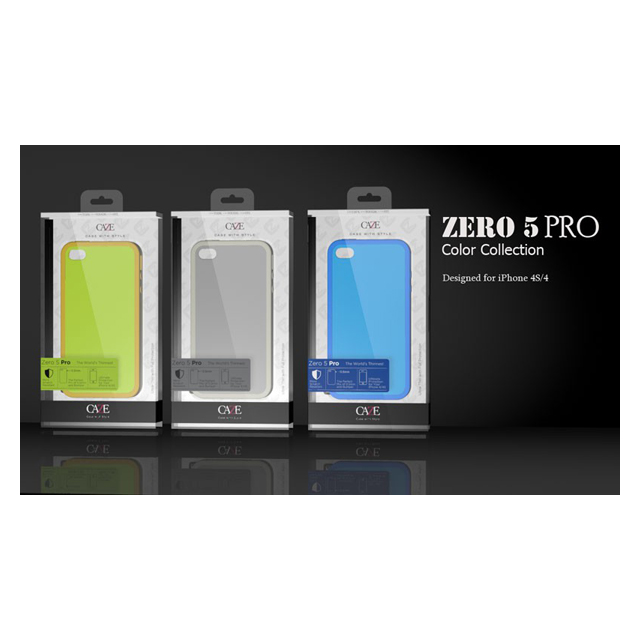 【iPhone4S/4 ケース】Zero 5 Pro Color for iPhone 4/4S - Grey×Whitegoods_nameサブ画像