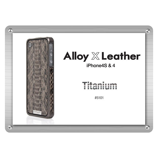 Alloy X Leather Bumper for iPhone 4/4S - Titaniumgoods_nameサブ画像