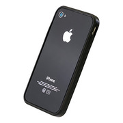 フラットバンパーセット for iPhone4S/4(ブラック)