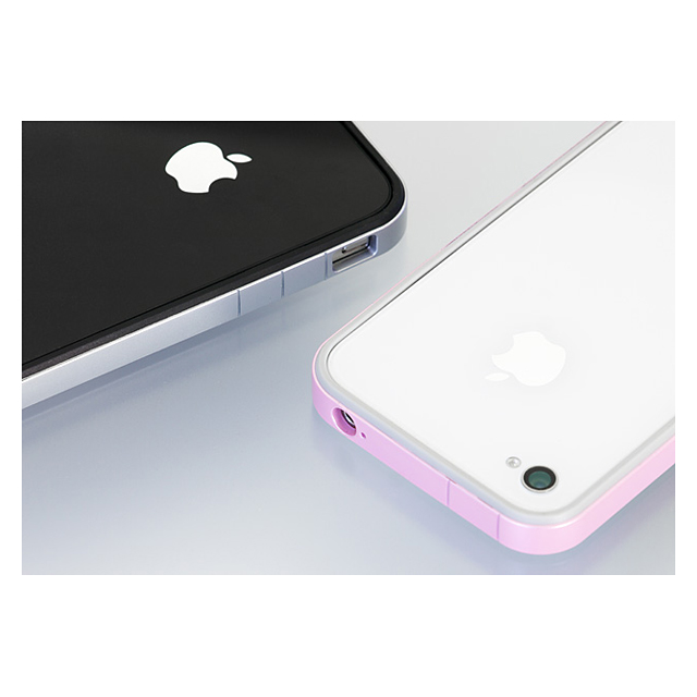 【限定】フラットバンパーセット for iPhone4S/4 木目調(ブラウン)サブ画像