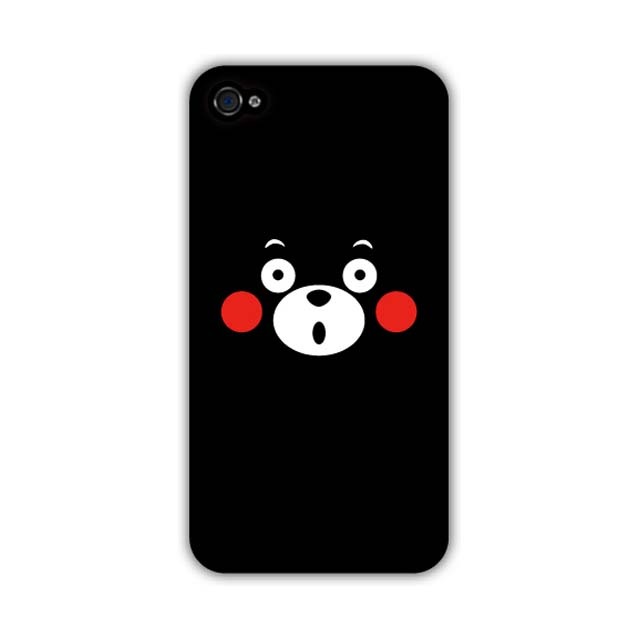 【iPhone4S/4 ケース】くまモンの顔だモン!(タテバージョン)