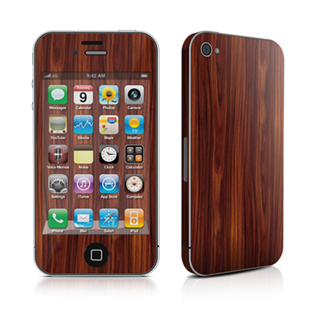 【iPhone4S/4 スキンシール】Decalgirl【Dark Rosewood】