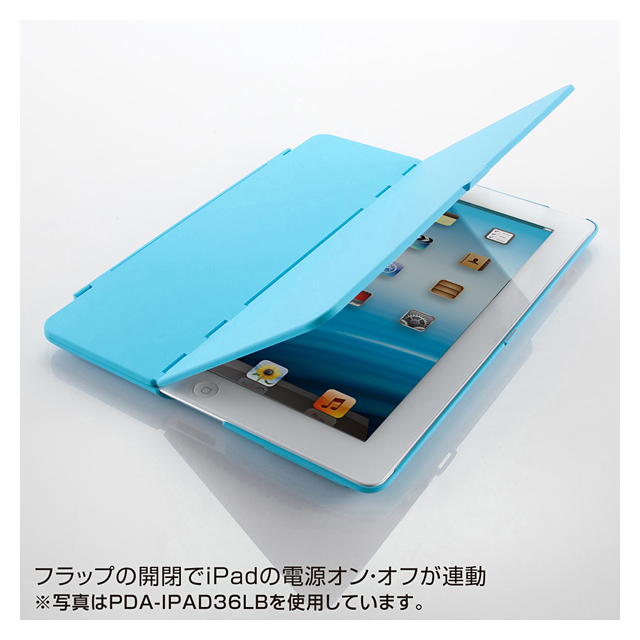 【iPad(第3世代/第4世代) ケース】iPadハードケース(スタンドタイプ、レッド)サブ画像