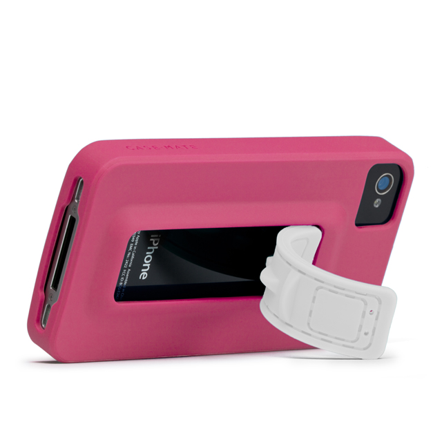 【iPhone ケース】iPhone 4S / 4 Snap Case, Lipstick Pink/Whiteサブ画像