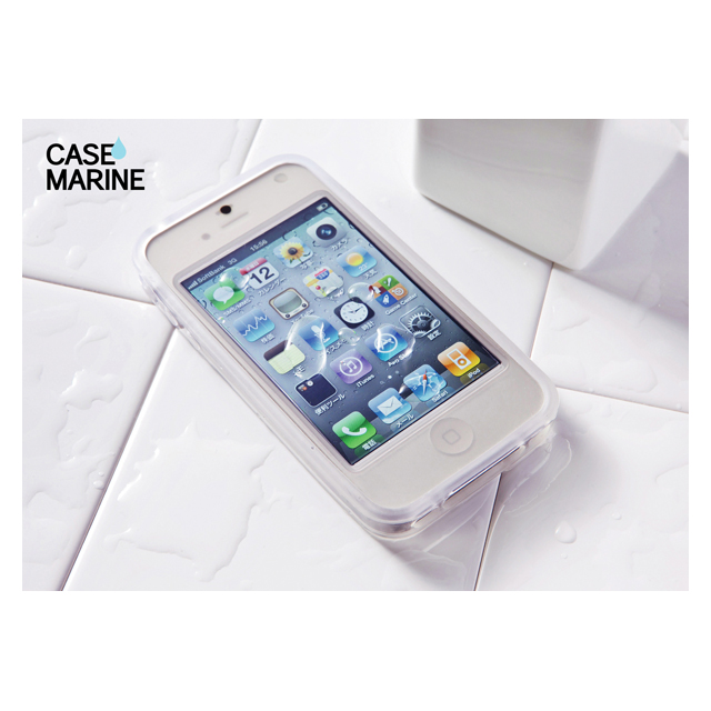 【iPhone4S/4 ケース】CASE MARINE プレミアム 防水ソフトケース (グレー)サブ画像