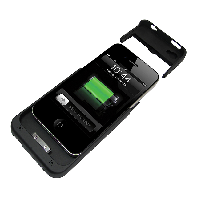 【iPhone4S/4 ケース】+M Battery FMトランスミッター付き バッテリー搭載ケース (ブラック)goods_nameサブ画像