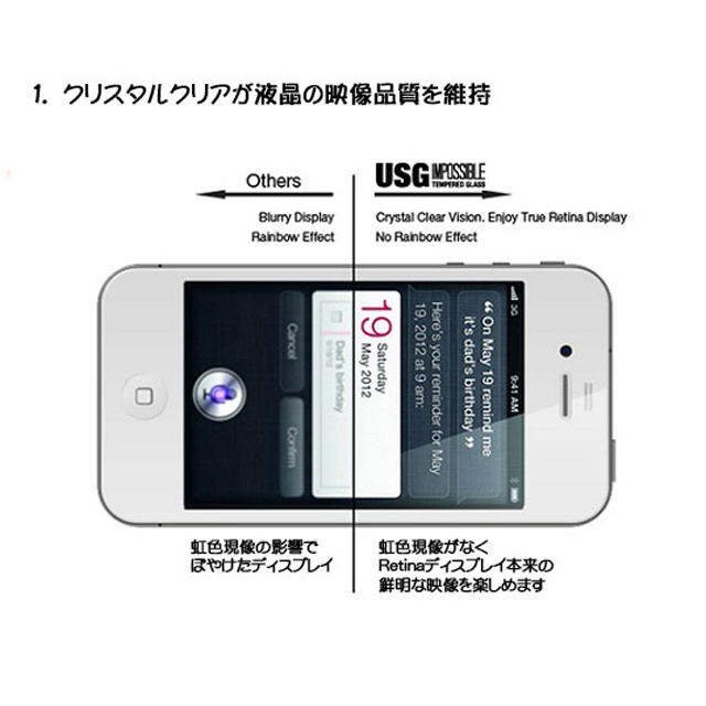 【iPhone4S/4】USG - Impossible Tempered Glass for iPhone 4/4Sサブ画像