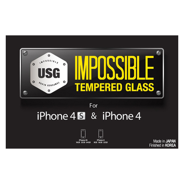 【iPhone4S/4】USG - Impossible Tempered Glass for iPhone 4/4Sサブ画像