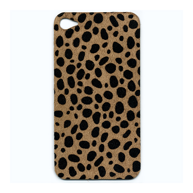 【iPhone4S/4 ケース】BADSMAKESGOODS レザーカバー (Fur-PantherBeige)サブ画像