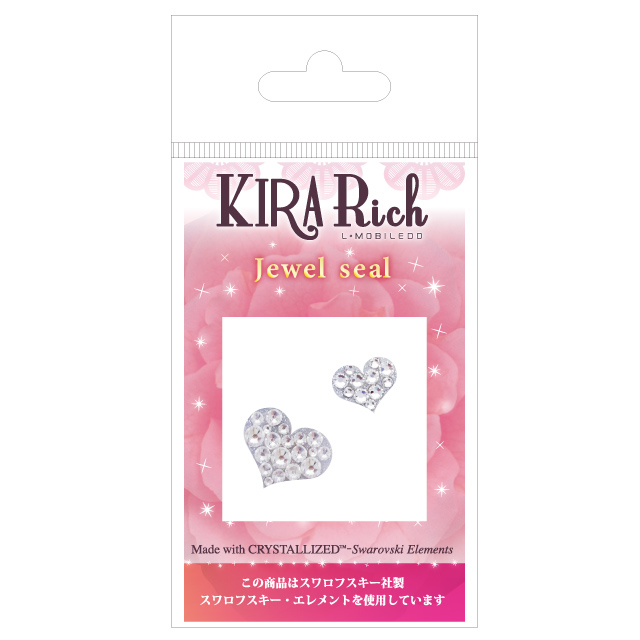 KIRA Rich Jewel seal/ハート【Sサイズ】クリスタルサブ画像