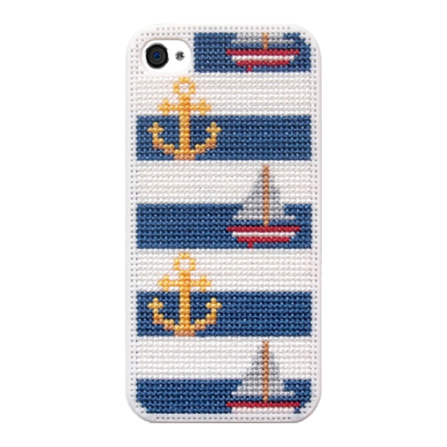 【iPhone4S/4 ケース】Neo Stitch Blue goods_nameサブ画像