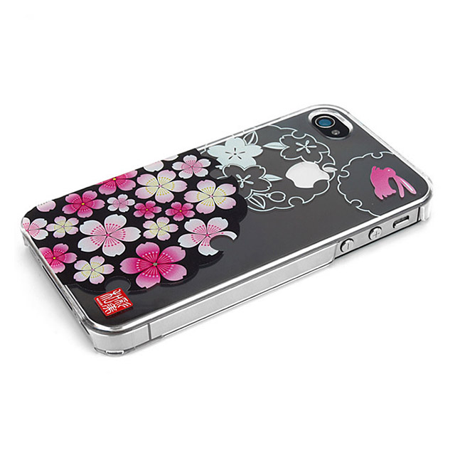 Iphone ケース 和彩美 ふるる Iphone4s 4用堅装飾カバー透し 桜に雪輪兎 スペックコンピュータ Iphoneケースは Unicase