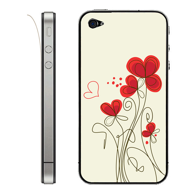 【iPhone4S/4 スキンシール】Leaflick スキンシール （Little kiss）goods_nameサブ画像