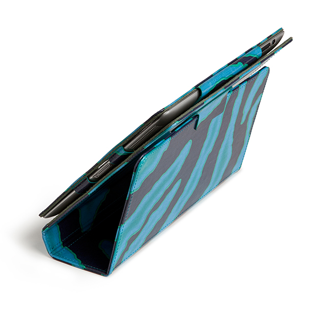 【iPad(第3世代/第4世代) iPad2 ケース】Printed Coated Canvas iPad Slim Stand - Emerald Zebra?iPad (第3世代) / iPad2goods_nameサブ画像