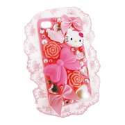 【iPhone4S/4 ケース】ハローキティ デコカバー iPhone4S/4 i4S-KT10