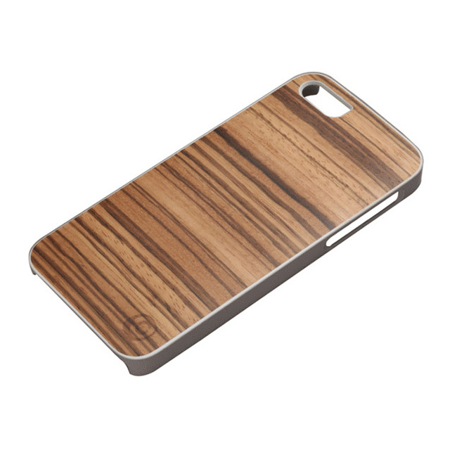 【iPhoneSE(第1世代)/5s/5 ケース】Real wood case Genuine Zebrano ホワイトフレームgoods_nameサブ画像