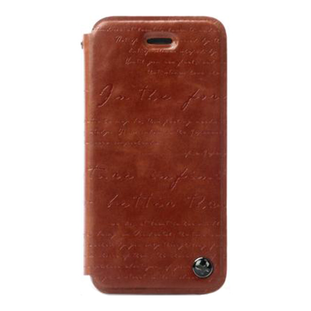 【iPhoneSE(第1世代)/5s/5 ケース】Masstige Lettering Diary (Brown)