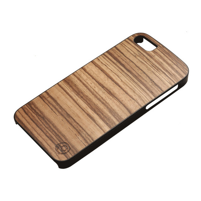 【iPhoneSE(第1世代)/5s/5 ケース】Real wood case Genuine Zebrano ブラックフレームサブ画像