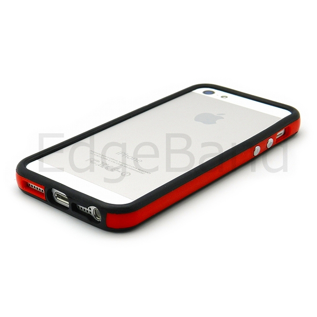 【iPhoneSE(第1世代)/5s/5 ケース】ハイブリッドバンパー Edge Band (BlackRim*Red)goods_nameサブ画像